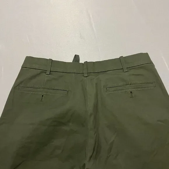 Uniqlo Smart Ankle Pants M (32x28) Green 2-Way Stretch Elastic Waist Drawstring - Picture 12 of 12